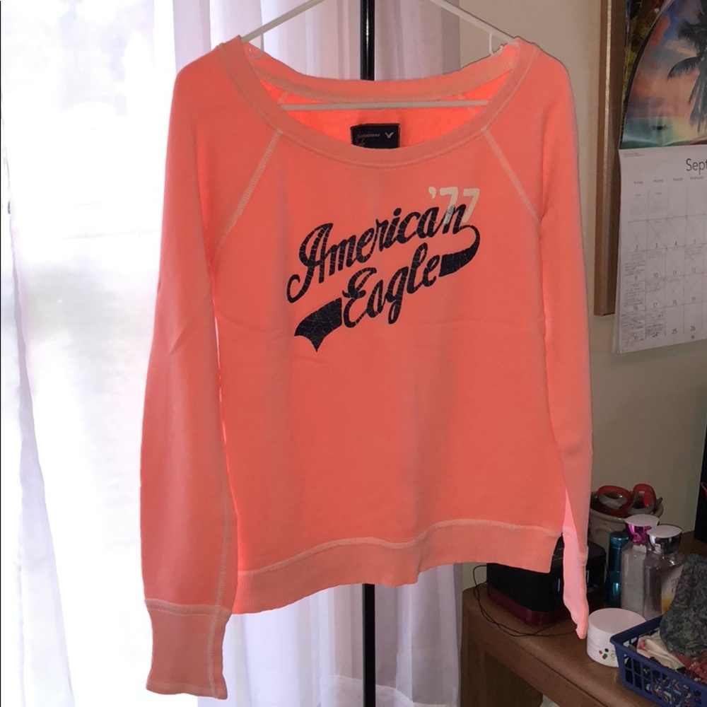 Pinky orange sweater shirt
